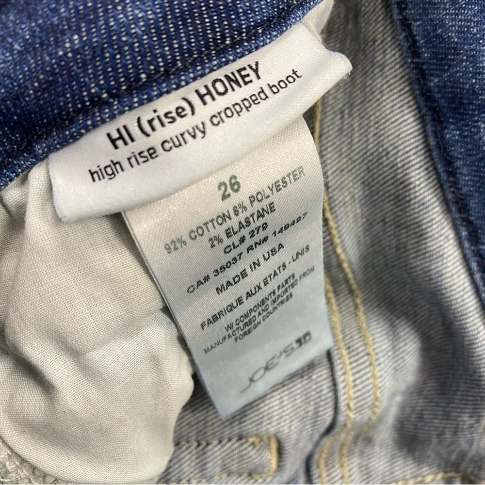 Joe’s Jeans Hi (rise) Honey High Rise Curvy Cropped Boot Size 26 - Picture 6 of 6